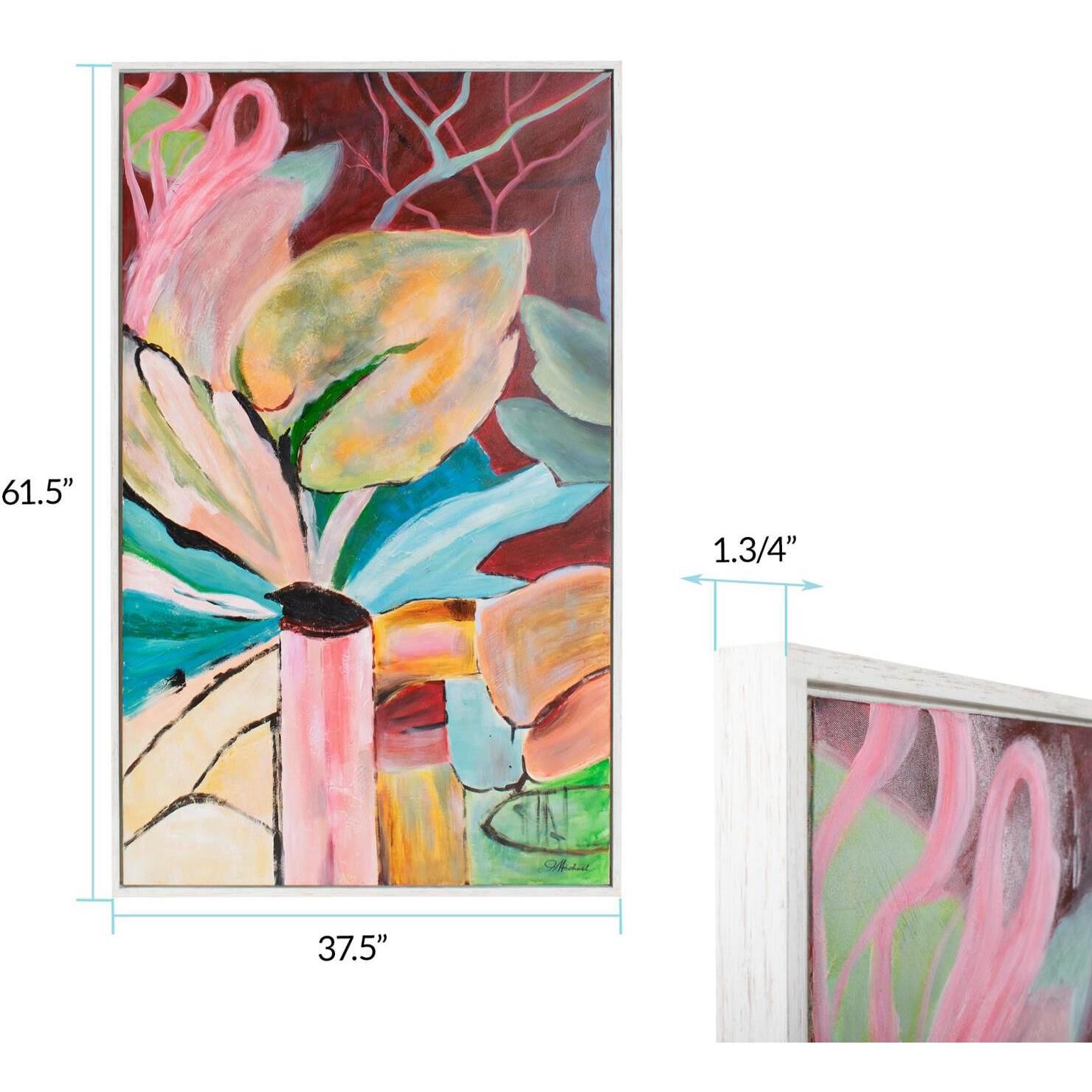 A Visit to Abbotsbury 61.5 X 37.5 inch Hand Painted Canvas